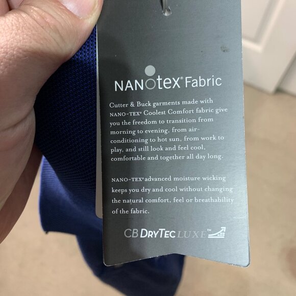 NWT CUTTER & BUCK RAVENS/49ERS SUPER BOWL XLVII BLUE POLO GOLF SHIRT XXL - Picture 9 of 9